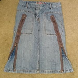 Zipper. Long sgort skirt